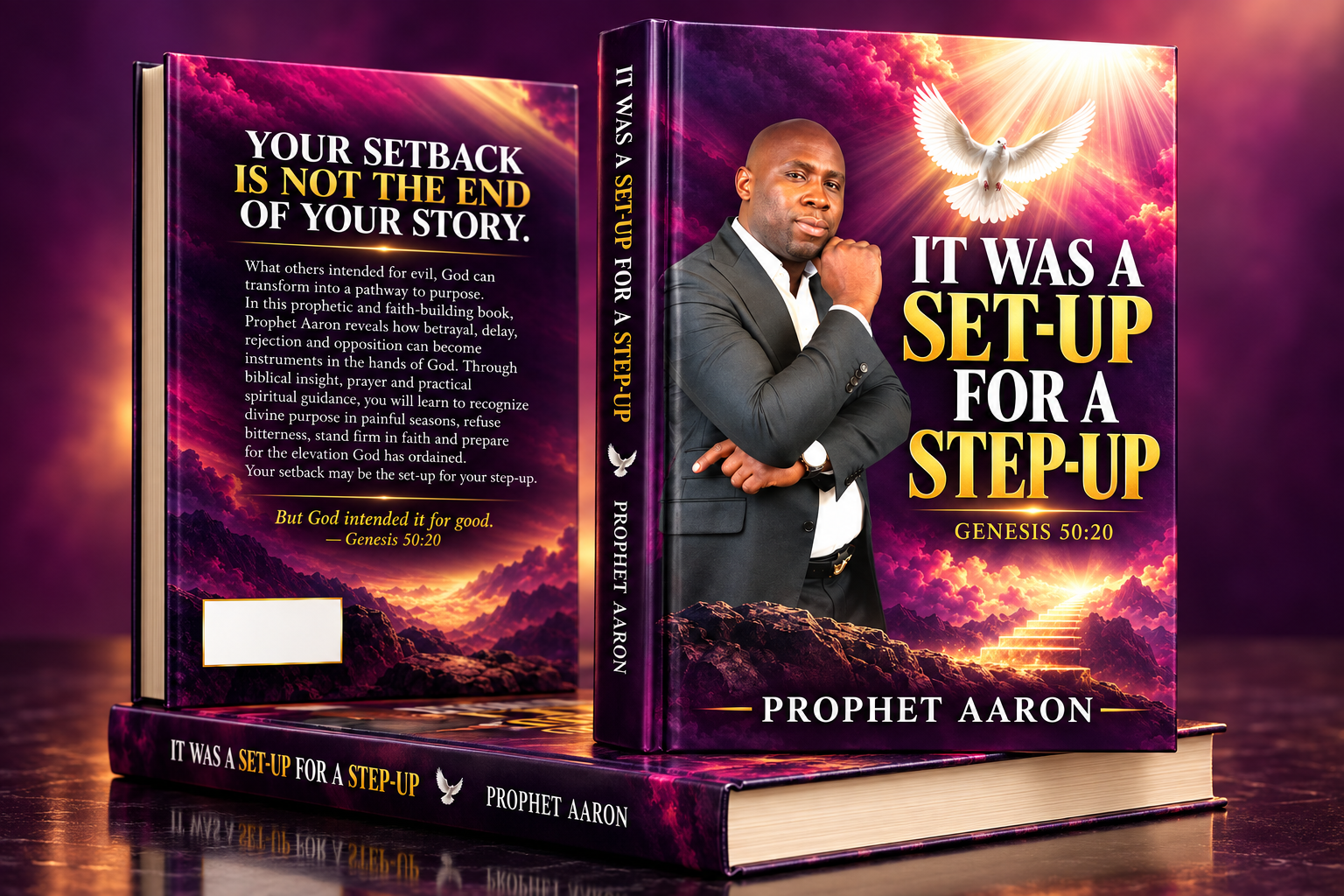 Présentation du livre It Was a Set-Up for a Step-Up du Prophet Aaron